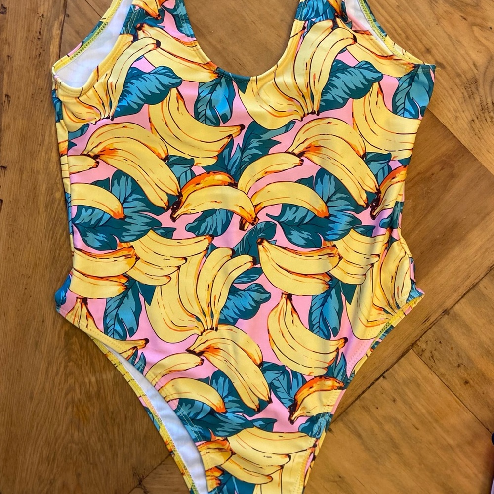 BRAND NEW Banana leaf one piece swimsuit